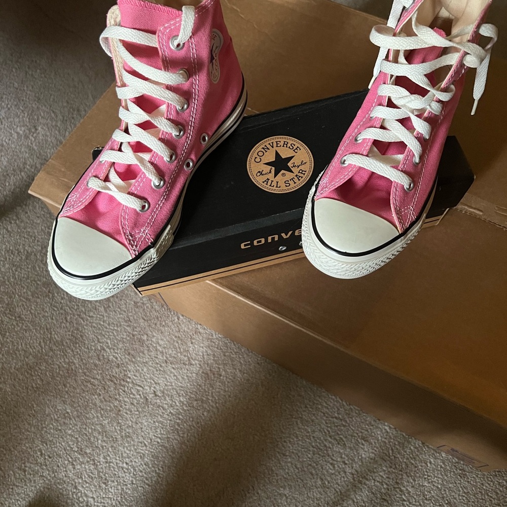 Converse All Star Pink Canvas Sneakers